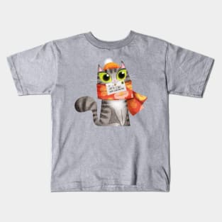 Christmas Cat Kids T-Shirt